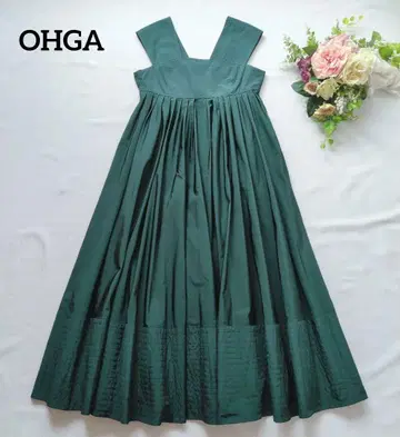 OHGA EMPIRE 원피스 그린 M 사이즈 그린