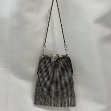 메탈 비즈 파티 백 숄더 핸드 백