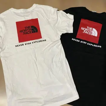 THE NORTH FACE 티셔츠 화이트/블랙 XS