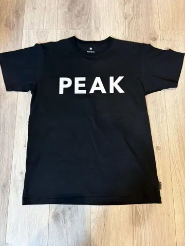 스노우피크 PEAK 티셔츠 M 블랙