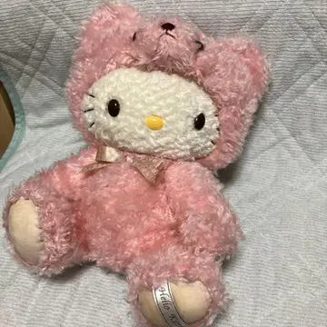 키티 봉제 인형 핑크