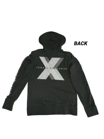 ARMANI EXCHANGE 블랙 후드티