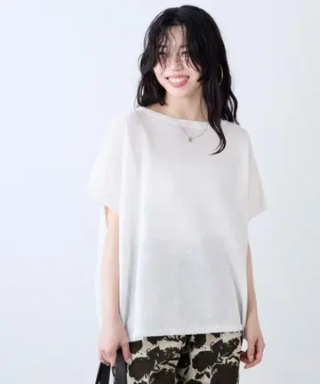MICA&DEAL 시어 하프 슬리브 니트