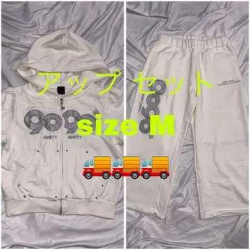 M 9090 걸 OG 로고 지퍼 후드 팬츠