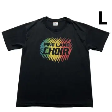 90s USA제 Hanes 티셔츠 L 블랙 PINE LANE CHOIR