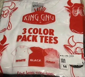 King Gnu 3COLOR PACK TEES M 사이즈