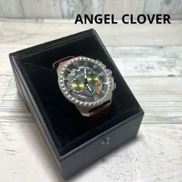 엔젤 클로버 ANGEL CLOVER 크로노그래프 손목시계 브라운