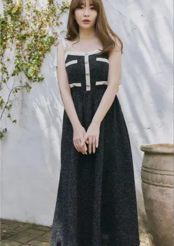 Verona Tweed Long Dress Herlipto M 사이즈