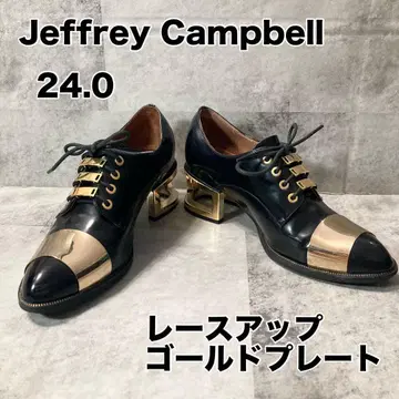 제프리 캠벨 레이스업 슈즈 골드 플레이트 24.0