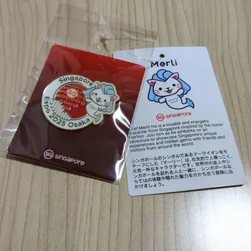 오사카 간사이 엑스포 싱가포르 핀 배지