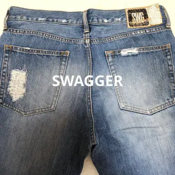 SWAGGER 빈티지 데님 데미지 가공 스트릿 힙합 30