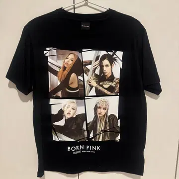 BORN PINK 그래픽 티셔츠 블랙