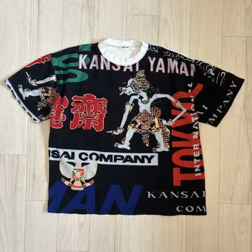 야마모토 간사이 Kansai man 오리엔탈 패턴 티셔츠
