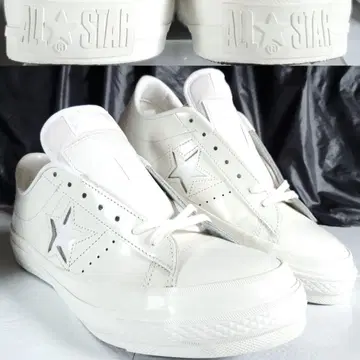 단시간만 사용 일본제 CONVERSE ONESTAR 원스타 화이트 화이트