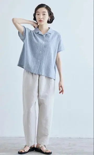 나카가와 마사시치 상점 반슈 직물의 고밀도 테이퍼드 팬츠