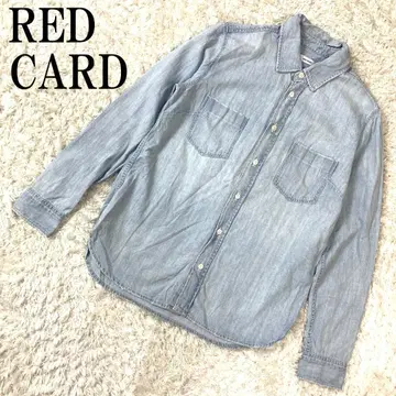 RED CARD 레드카드 긴팔 데님 셔츠 미색 0 B834