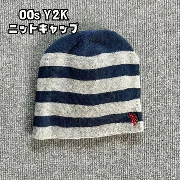 00s Y2K us polo assn 보더 니트 캡 남녀 공용