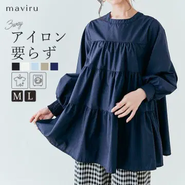 maviru 3way 백 티어드 튜닉 블라우스