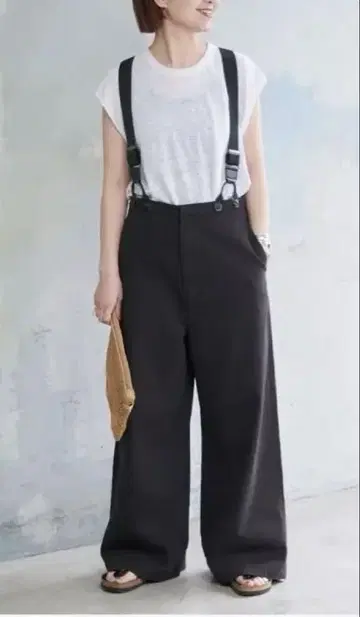 Spick & Span 서스펜더가 달린 워커 팬츠 38