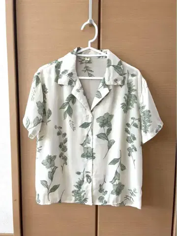 꽃무늬 알로하 레트로 셔츠 블라우스