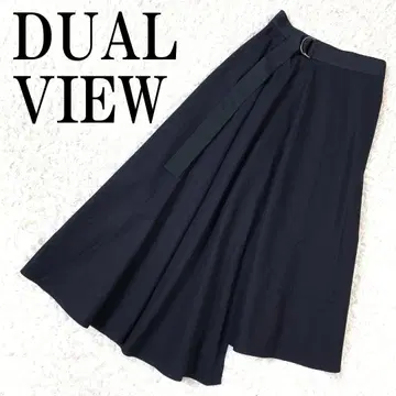 DUAL VIEW 듀얼 뷰 플레어 스커트 네이비 42 B846