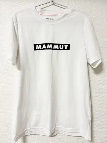 MAMMUT 화이트 로고 티셔츠