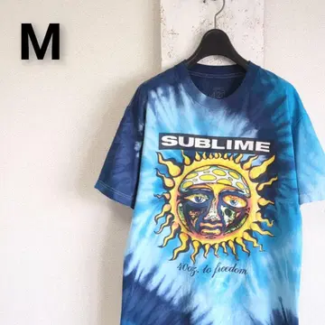 00s 밴딩 티셔츠 SUBLIME 서블라임 티셔츠 블루 타이다이 M
