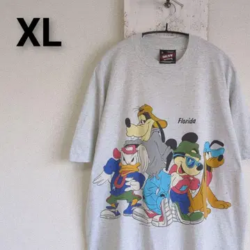 90년대 USA제 빈티지 디즈니 티셔츠 그레이 플로리다 XL