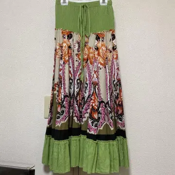 에스닉 2way 원피스 페이즐리 무늬