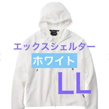 새상품 X 쉘터 더위 후디 LL 화이트 워크맨