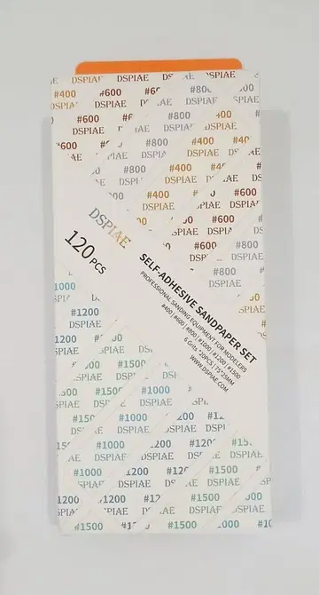 DSPIAE XSP-S01 샌드 페이퍼 및 핸드 썬더 세트