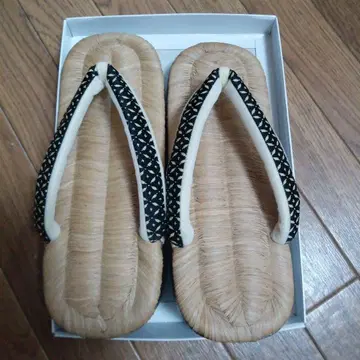 다다미 오동나무 브라운 대나무 일본 나막신 일본제 M 사이즈