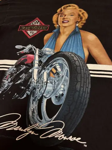 Easyrider 마릴린 몬로 빈티지 티셔츠 할리
