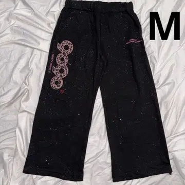 9090 girl OG 로고 글리터 스웨트 팬츠 M