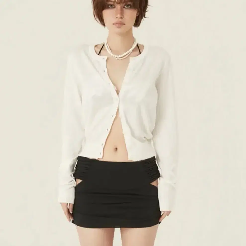 【threetimes】24fw Hazy top THREETIMES | 쓰리타임즈 Threetimes Hazy Top Ivory on Bunjang