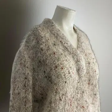 '유럽 80s 빈티지 모헤어 니트 샤기 스웨터 빈티지