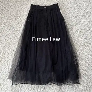 Eimee Law 플레어 튤 도킹 스커트 롱 플레어 38 M