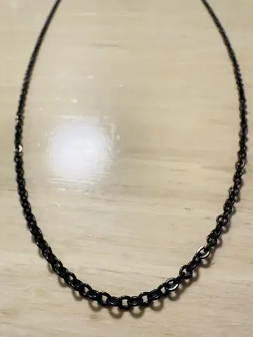 스테인리스 316L 목걸이 55cm 블랙