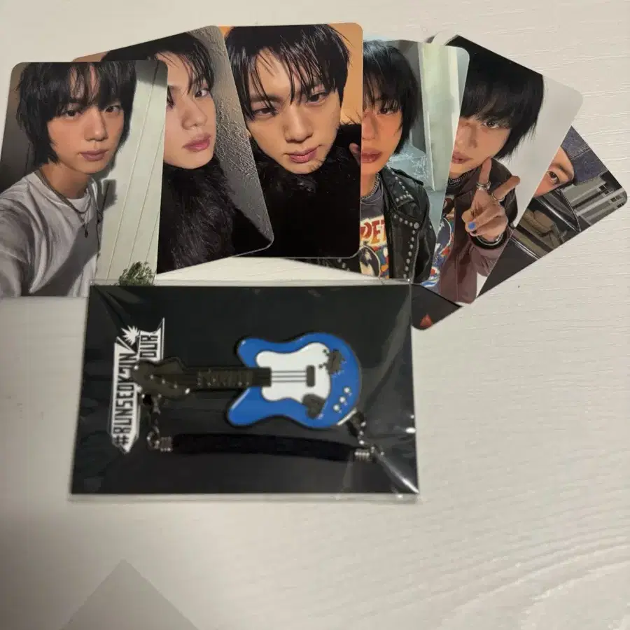 BTS bangtanbts JIN Run Seokjin Tour Mini Charm Guitar Cat