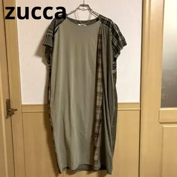 zucca 주카 도킹 저지 원피스 체크 무늬 일본제