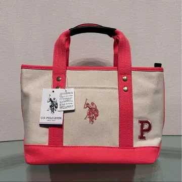 US POLO ASSN 토트백 핑크