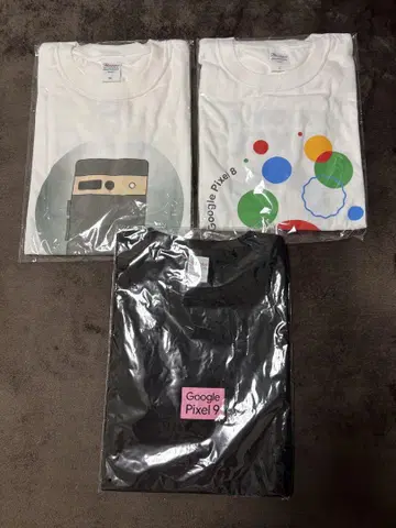 Google Pixel 8 & 9 & 7Pro 디자인 티셔츠 L 사이즈