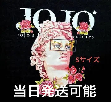 죠죠의 기묘한 모험 티셔츠 S 사이즈 블랙 황금의 바람 dio
