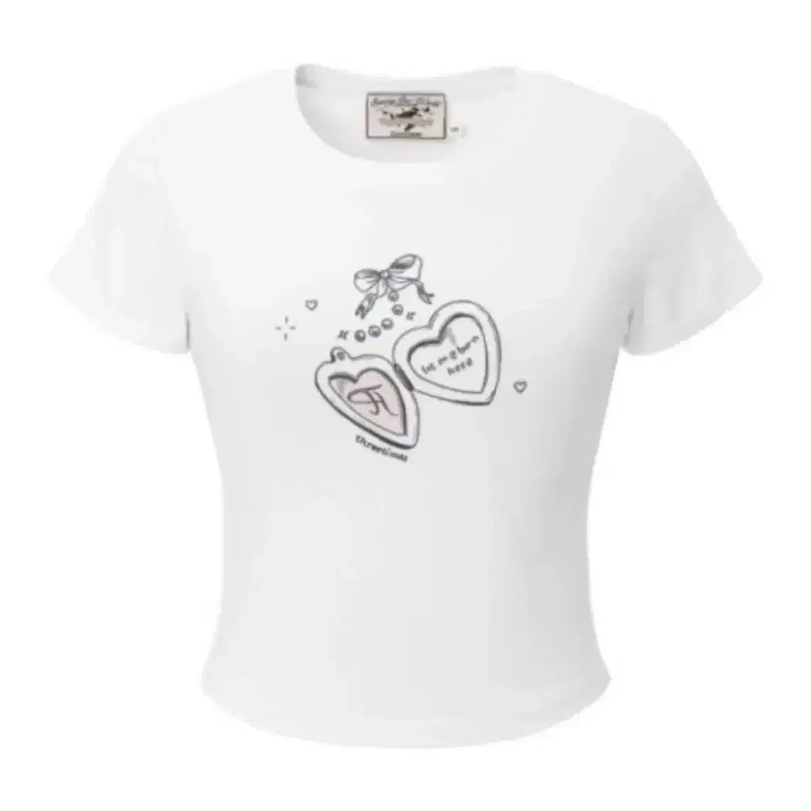 [threetimes]★Bijou logo tee 3色★韓国人気★アイドル着用 threetimes]☆Bijou logo tee 3色☆韓国人気☆アイドル着用
