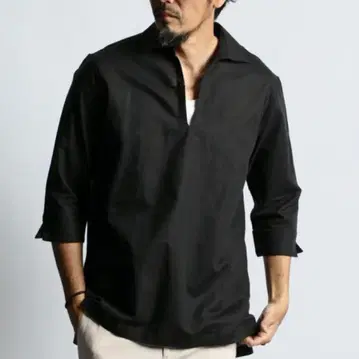 The DUFFER of St.GEORGE 마 혼방 스키퍼 셔츠