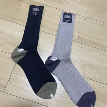 HALISON 린넨 삭스 25-27cm 2색 세트