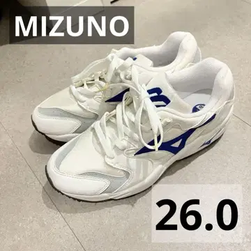MIZUNO 화이트/블루 스니커즈 러닝