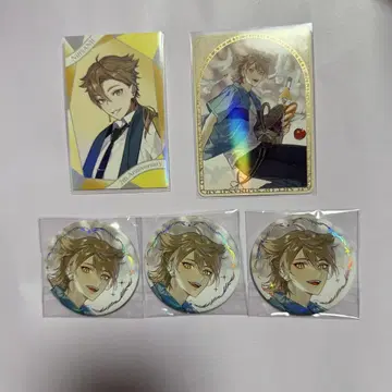 ART OF NIJISANJI 매트 금박 캔뱃지 카드 후시미 가쿠