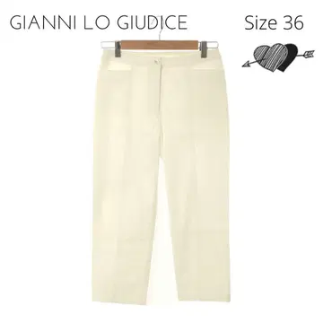 GIANNI LO GIUDICE 깔끔한 팬츠 오피스 여성용 화이트 여름