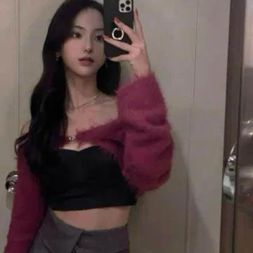 멜트 더 레이디 미니멀 니트 카디건 멜트 더 레이디